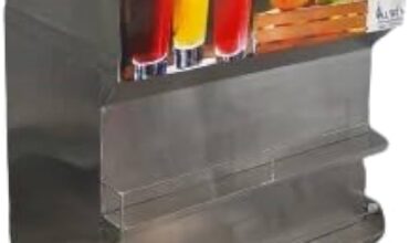 Commercial 5 feet (152.4 cm) Juice Counter, Stainless Steel Body With Hand Washing Sink