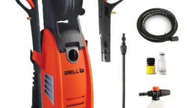iBELL 1800-Watt Induction Motor Home and Car Pressure Washer (Black & Orange)