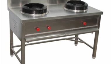 Chinese Cooking Range double Burner stove for hotels