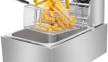 Samnantools Stainless Steel Commercial DEEP Fat Fryer 6 L Steel Body Electric (Power 2.5 KW)