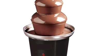 Samnantools Stainless Steel Chocolate Fondue Fountain Machine, Silver