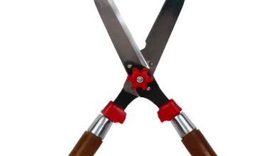 GreenEarth Garden Hedge Shears/Cutter Comfort Grip Wooden Handles, Heavy Duty Soft Grip (Multicolour)