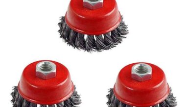 Twisted And Brass Cup Brush For Removing Rust, Paint And Polishing, Multicolor, Combo Of 3 (Twisted + Brass Wire)