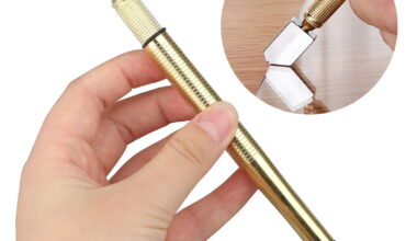 Professional Glass Cutting Tools - 5mm-15mm Metal Handle Pencil Style Glass Cutter