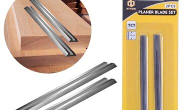 HSS Planer Knife Reversible Wood Planer Blade, 82X5.5X1.2 mm, Blue