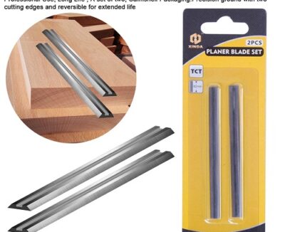HSS Planer Knife Reversible Wood Planer Blade, 82X5.5X1.2 mm, Blue