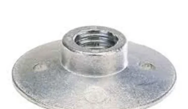 Metal Angle Grinder Attachment/Clamping Nut for 4 inch and 5 inch Sander Paper Backing Pad (Silver)