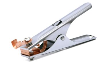 Heavy Duty Earth Clamp for welding, Zinc Coated Steel with Copper Plating, 60mm Jaw Opening