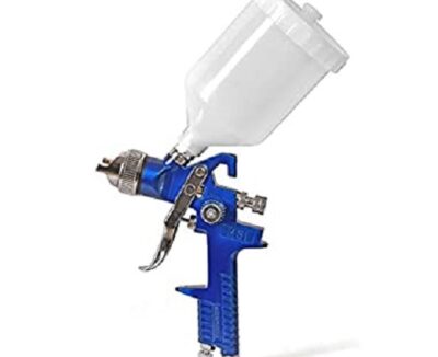 Aluminium Spray Paint Gun with Nylon 600 ml Cup Model H827 with Tool Kits (Blue)