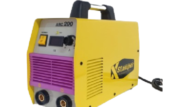 Stamper Inverter Welding Machine Arc-200 Amps. With All Accessories (Yellow)