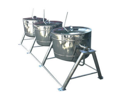 Samnantools  Commercial  Mild Steel Silver Rice Vessels15 Kg