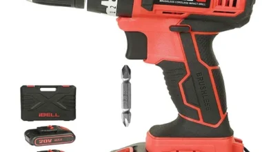 iBELL BM18-60 20V Brushless Impact Driver Drill (Cordless) with 2 Batteries, Charger, Case and Screw Driver Bit - 1 Year Warranty.