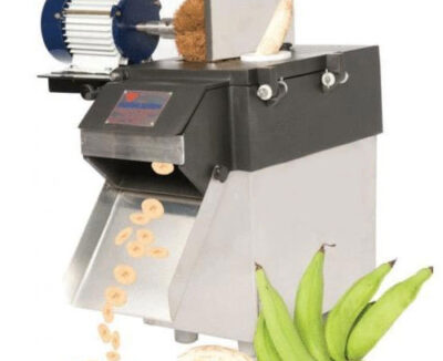 Samnantools Banana Slicer Machine with 0.5hp Motor, 150kg per hr-for Commercial use