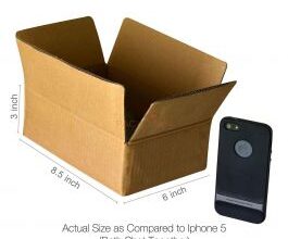 8.5L X 6B X 3H Inches Corrugated Brown Box (5 Ply Single Wall)