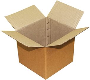 EZELLOHUB Packaging Corrugated Boxes -4 x 4 x 3 Inch 3 Ply - Pack of 50  Pieces (Brown)