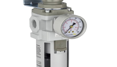 1/2" Inch Pneumatic Air Filter Regulator (FR Unit) With Pressure Gauge and Metal Guard Compressor Unit