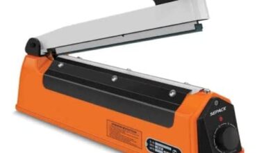 Samnantools Sealing Machine , Heat Packaging ,Polythene,Packing,Plastic Bag Pouch Impulse Sealer For Packaging,Seal For Table Top With Extra 2 Elements And 1 Teflon Cloth(Colour May Vary)