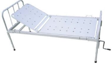 Zenith Semi Fowler Hospital Bed with Aluminium for Patients WH-509 - Comfortable and Lightweight Bed for Patients