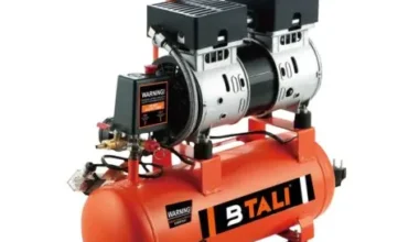 BTALI AIR COMPRESSOR9 LTR OIL FREE PORTABLE COMPRESSOR - Versatile and Powerful Tool for Inflating Tires and Powering Pneumatic Tools