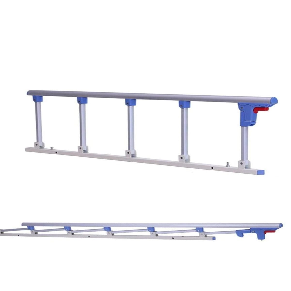Hospital Bed Guard Aluminum Alloy Retractable Collapsible Side Bed Guard Railing (1 pc) for Patients