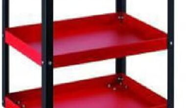 Samnantools 3 Tray Tool Trolley JS-19 with Three Tier Tools Trolley and 3" Caster Wheel