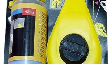 Chalk Line Reel Set 50Metre with 113g Blue Bottle Chalk & Plastic Spirit Bubble