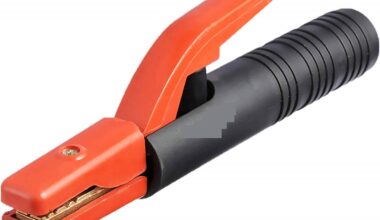 Welding Electrode Holder Cuwiny 300AMP Copper Electrode Clamp Jaw Holding Plier Fit for ARC Welder Welding Machine