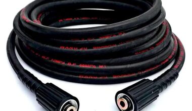 Pressure Washer Hose Pipe 15 Meter Upto 2150 Psi Heavy Duty Black Molded Pipe Compatible With Jpt, Starq, Reqtech Pressure Washer (15 Meter)