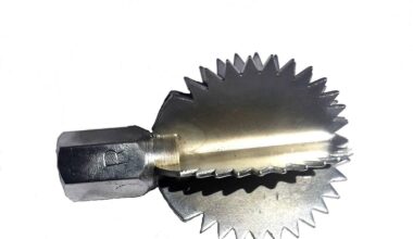 Samnantools stainless steel Blade 3 inch Length, R-Thread Coconut Scraper Blade - Suitable for coconut scraping Machine