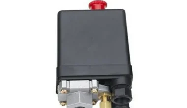 Single-Port Black Air Compressor Pressure Switch