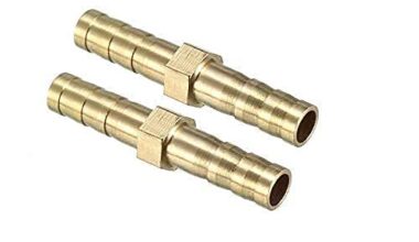 Brass Hose Pipe Connector Pneumatic Air Hose 8mm Barb Brass Straight Coupling Fitting