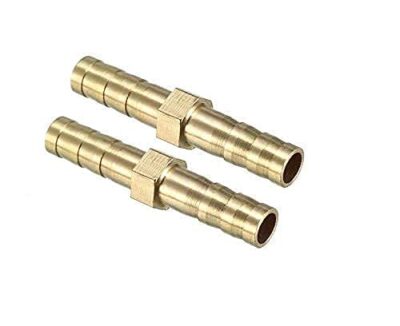 Brass Hose Pipe Connector Pneumatic Air Hose 8mm Barb Brass Straight Coupling Fitting