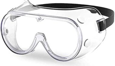 Samnantools Anti-Fog Safety Goggles – Clear Vision, Impact Resistant, Comfortable Eye Protection for Work and Outdoor Activities