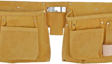 Samnantools Double Pocket Tool Bag – Durable, Heavy-Duty Storage with Adjustable Strap for Easy Tool Organization