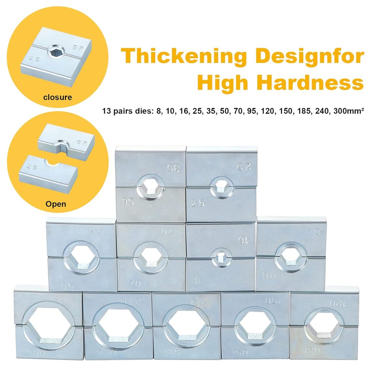 400mm 12-Ton Hydraulic Crimping Tool for Cables and Wire - Image 4