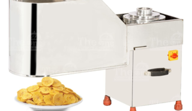 High Capacity 1 HP Banana Wafer Machine: Produces 250-300 Kgs/hour