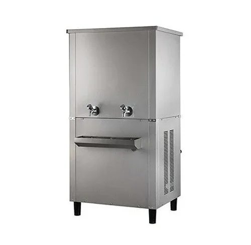 Stainless Steel Hitech Water Cooler 100 Ltr with 2 Taps - Durable, 50 kg, 1 Year Warranty