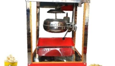 Compact 250 gm Electric Popcorn Machine - Glass-Free Design