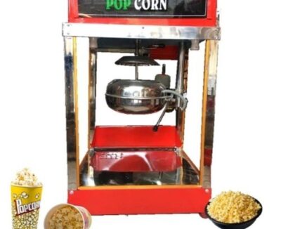 Compact 250 gm Electric Popcorn Machine - Glass-Free Design