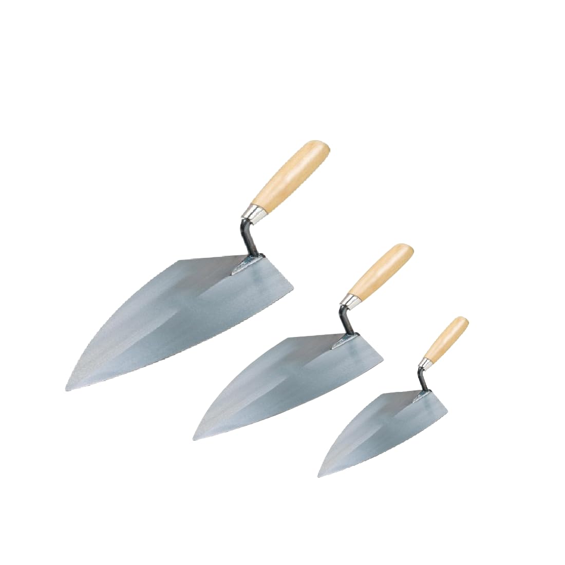 41lWqXtH46L._SL1100_ Samnantools Set of 3 Karni/Kanni (Small, Medium, Large) | Karni Tools for Plaster | Trowel Set for Cement Works | Mason Tools - Image 1