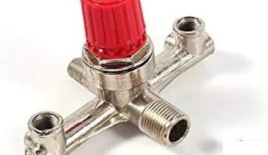 Air Compressor Front valve set Double Outlet Tube Alloy Compressor Manifold-Air compressor spare parts