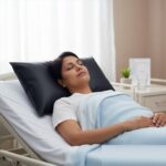 Samnantools Premium Black Color Hospital Leather Pillow Size 24×16 Suitable for Medical Patients Comfort Washable Pillow - Image 2