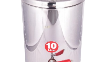 Samnantools Stainless Steel Tea Urn with Tap, Hot & Cold Pot Double Insulated Wall (10 Litre)