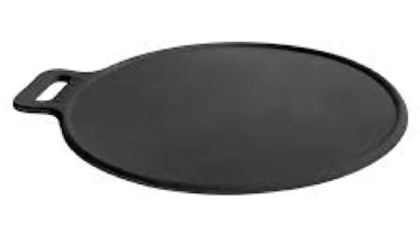 Cast Iron Tawa Cookware with Flat Bottom (Black), Ready to Use, for Roti/Paratha/Dosa/Uttapam