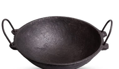 Cast Iron Kadai (8 Inch)|Naturally Nonstick, 100% Pure & Toxin-Free, No Chemical Coating