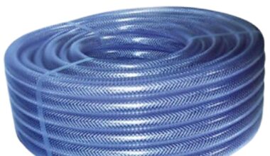 Heavy duty nylon braided hose, made from virgin pvc | White nylon braided hoses 10 meter