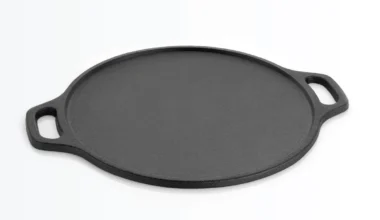 Premium Cast Iron Non-Stick Dosa Tawa -12 Inch Cast Iron Pan