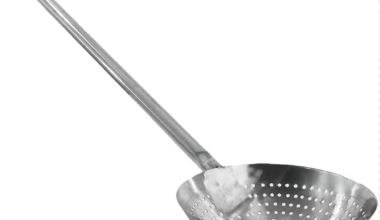 Stainless Steel Stir Fry Skimmer Strainer 48" Long Paddle