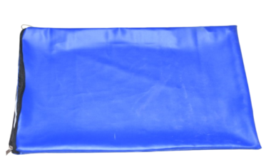 Samnantools Hospital Pillow Cover Size 18x25 Inch Leather Pillow Cover Zip Type Blue Color
