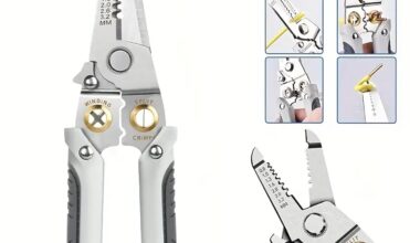 Wire Stripper and Cutter Pliers Tools For Electricians 6-in-1 Multifunctional Wire and Cable Stripping, Cutting, Winding, Crimping